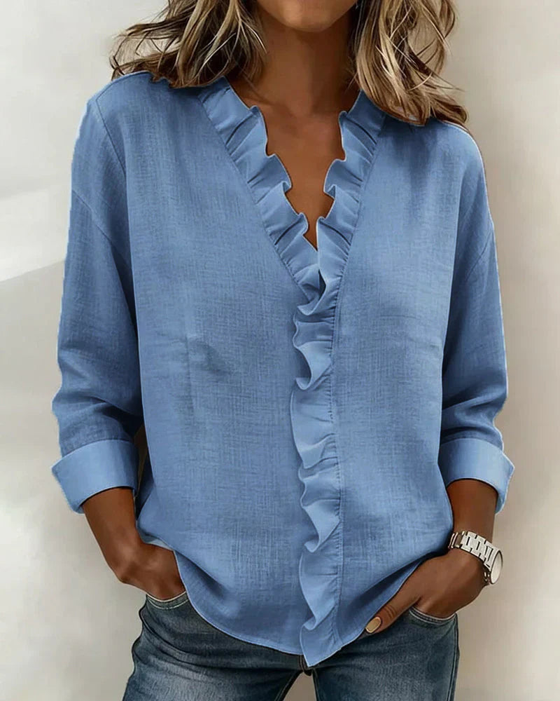 Althea | Lightweight V-Neck Blouse