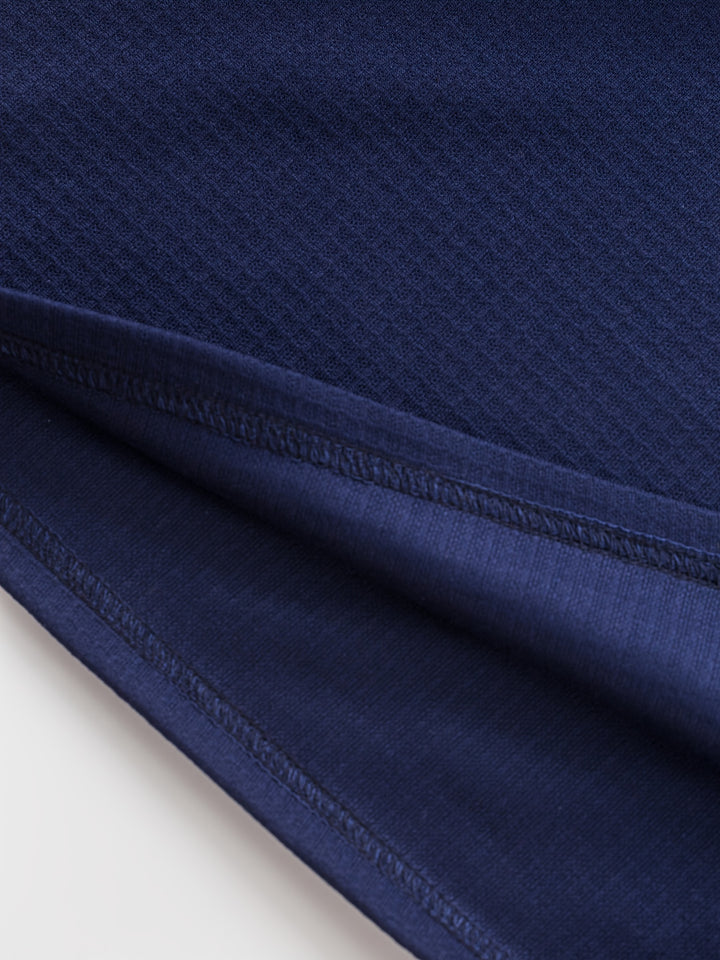 Sawyer | Textured Contrast Henley Shirt