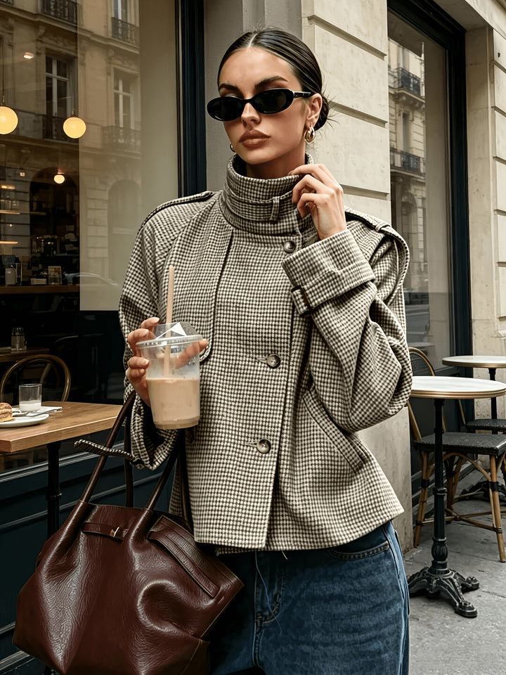 Bernadette | Refined Houndstooth Jacket