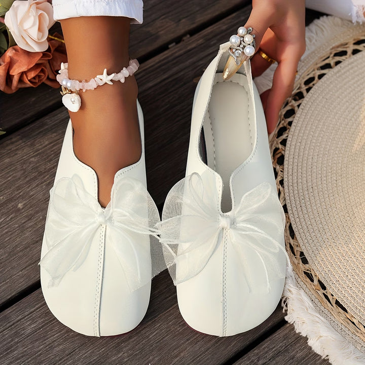 Lucinda | Butterfly Ribbon Lightweight Slip-On Shoes
