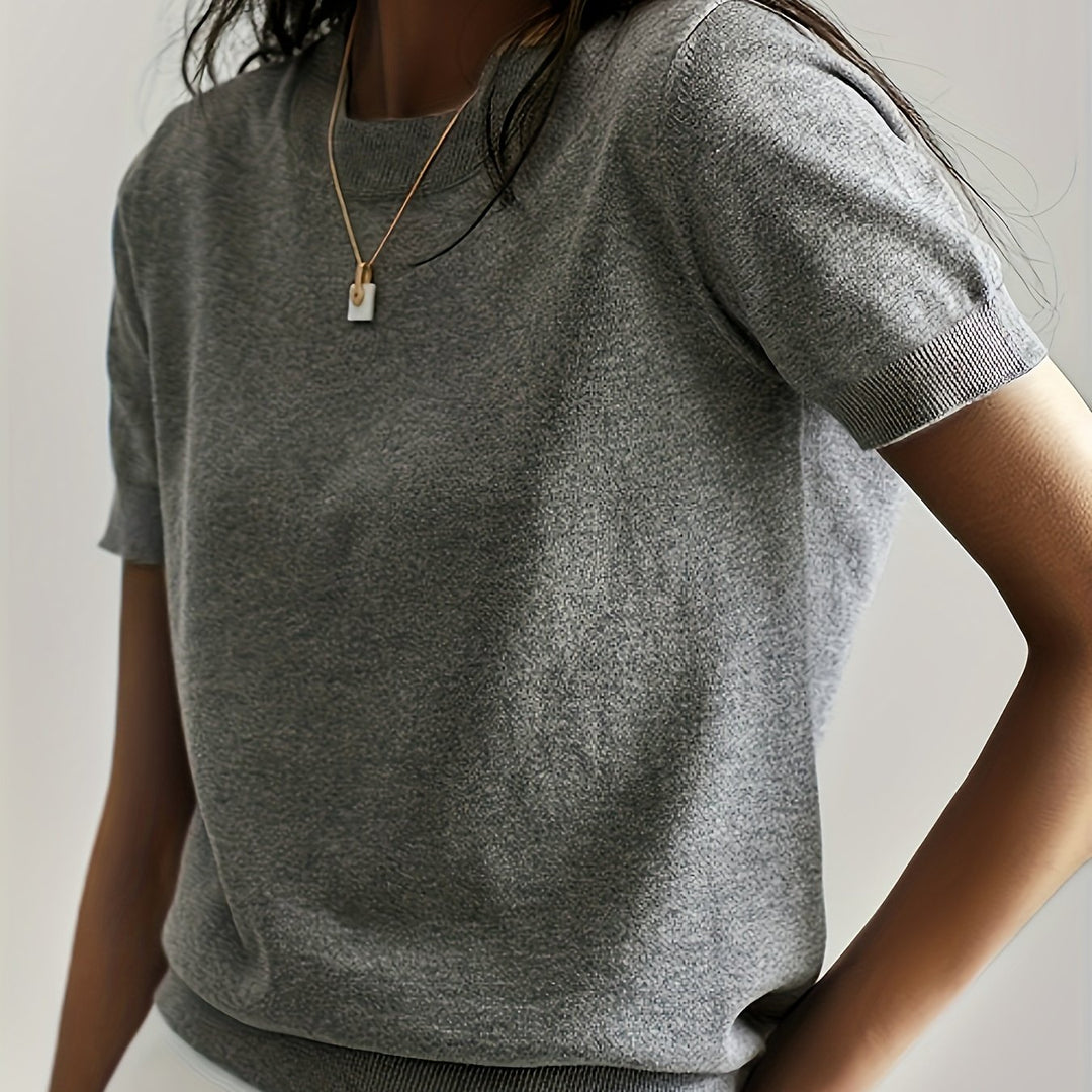 Tabitha | Softly Draped Short-Sleeve Top