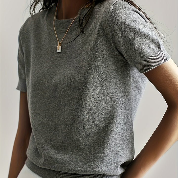 Tabitha | Softly Draped Short-Sleeve Top