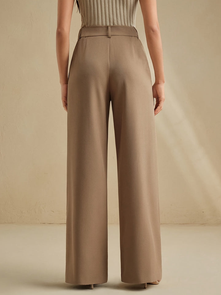 Cassia | Pleated Wide-Leg Trousers