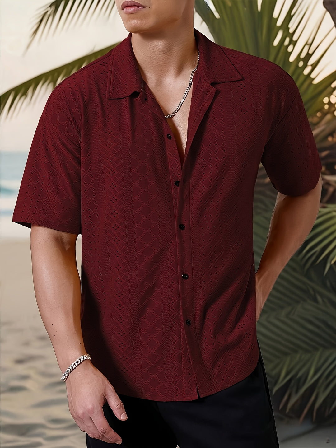 Rhett | Textured Short-Sleeve Casual Shirt