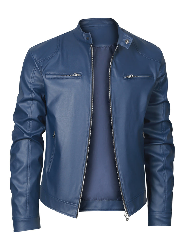 Wallace | Stand-Collar Moto Jacket