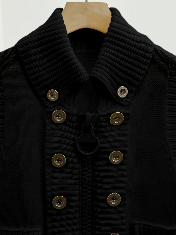 Marguerite | Structured High-Collar Zip Waistcoat
