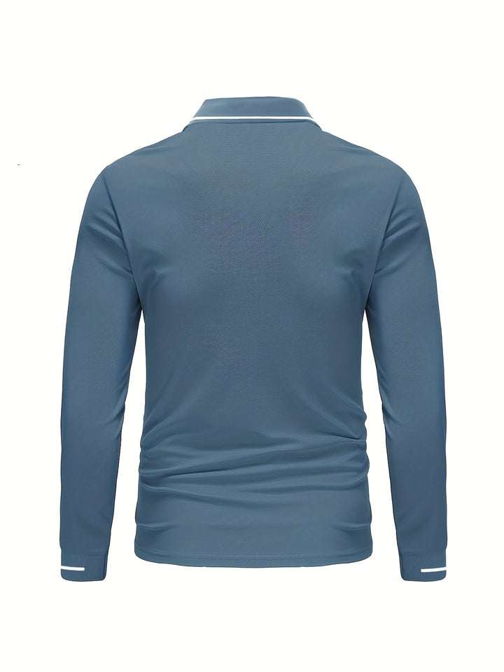 Reginald | Refined Long-Sleeve Polo Shirt
