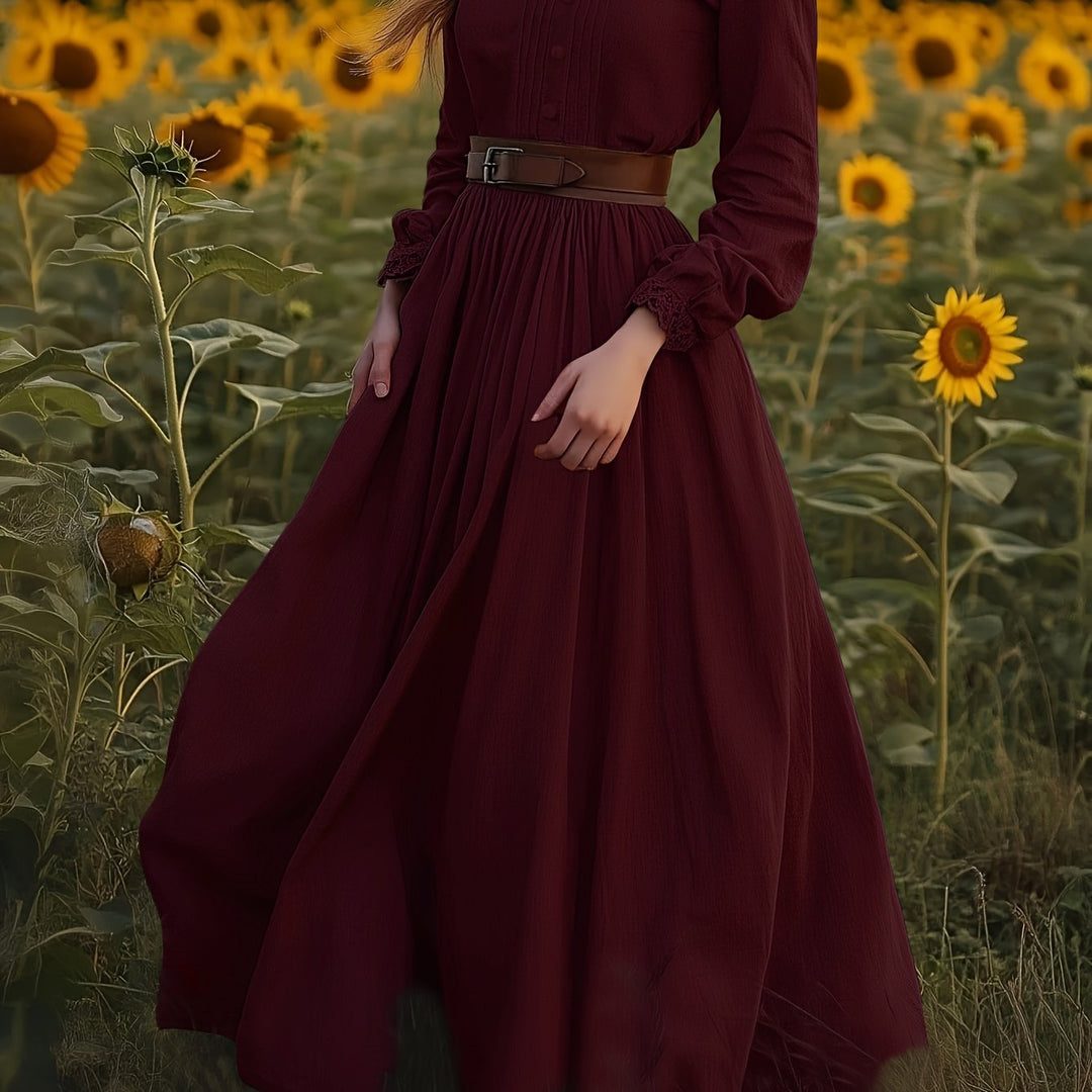 Susannah | Romantic High-Neck Maxi Dress
