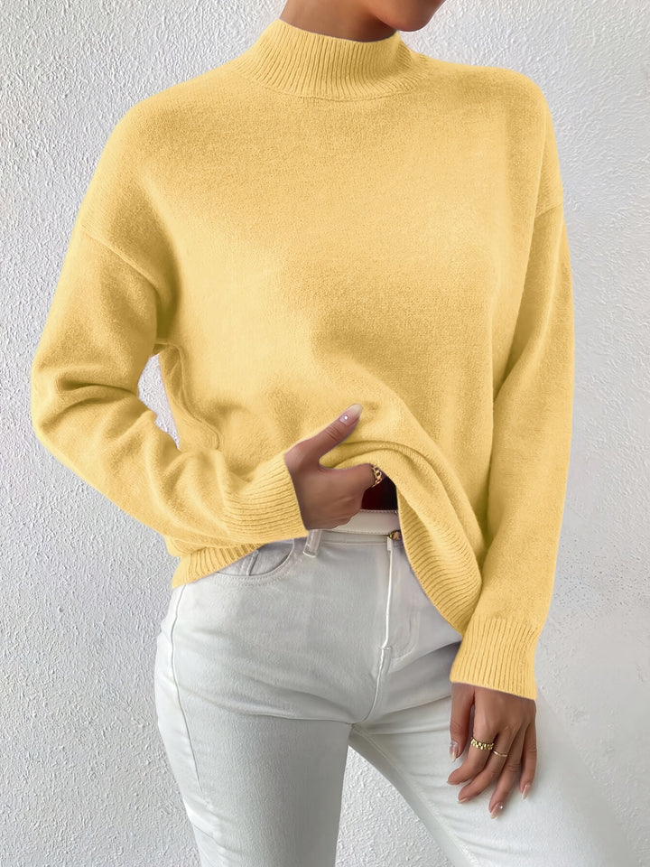 Simone | Relaxed Mock Neck Jumper