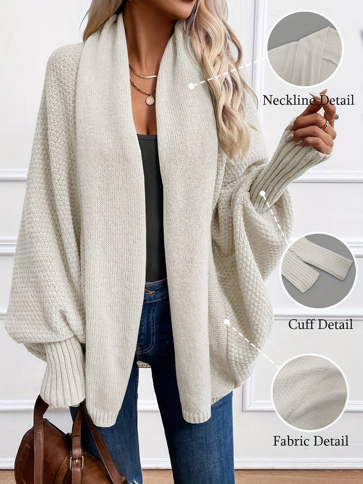 Odessa | Draped Shawl-Collar Cardigan
