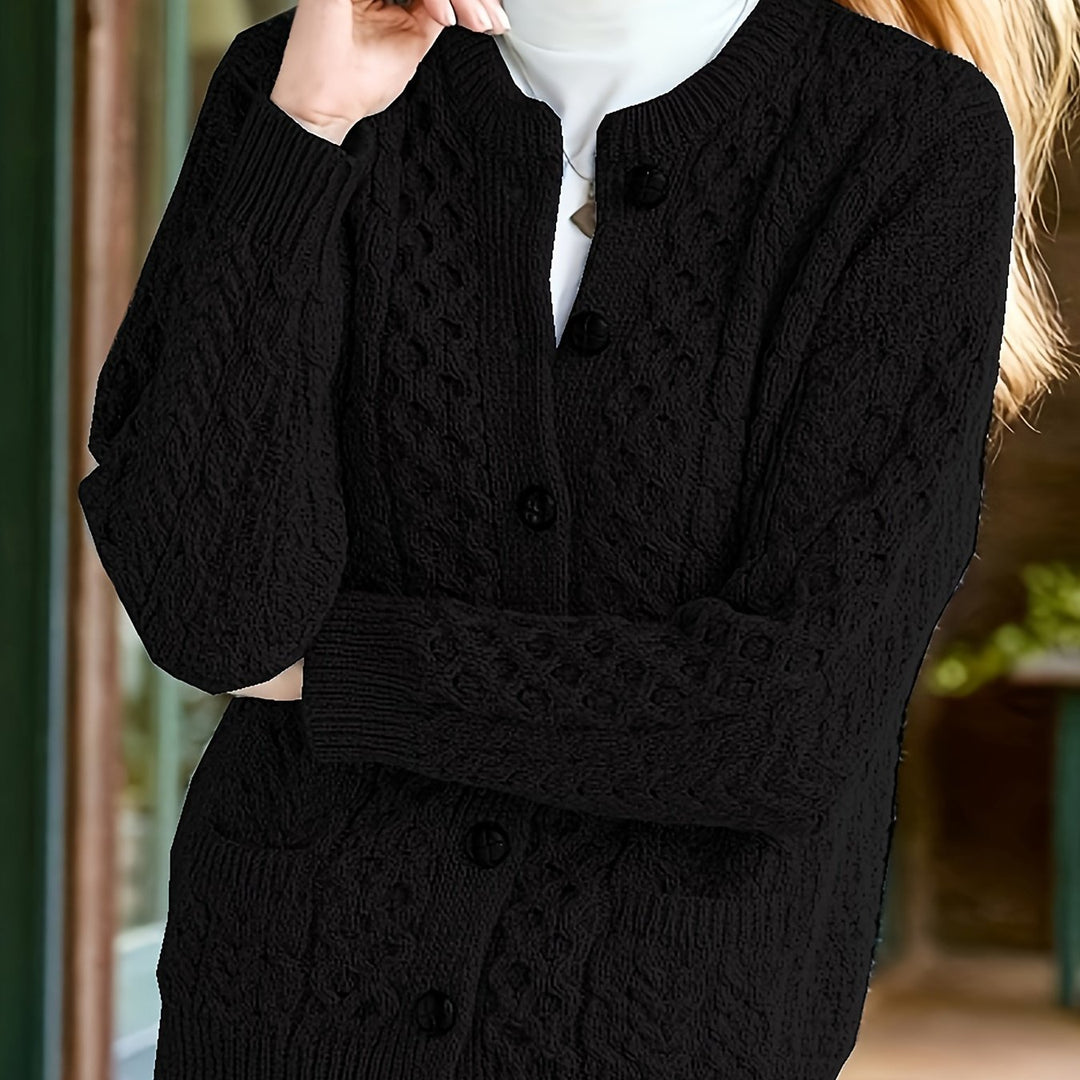 Winifred | Textured Button-Front Cardigan