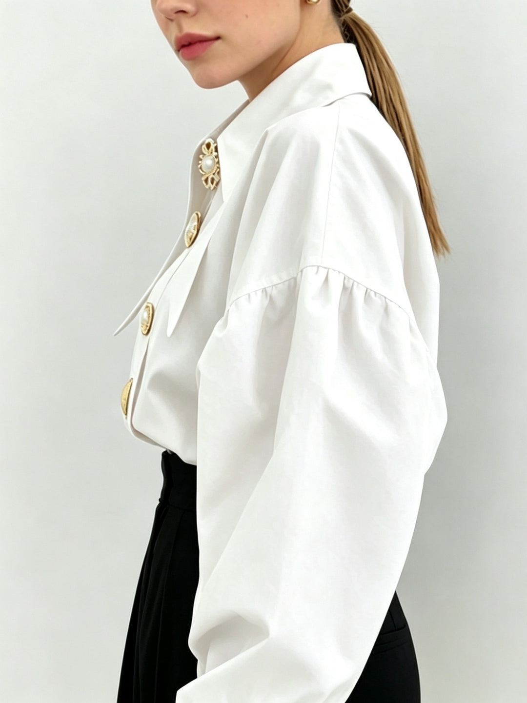 Vivienne | Statement Lapel Blouse