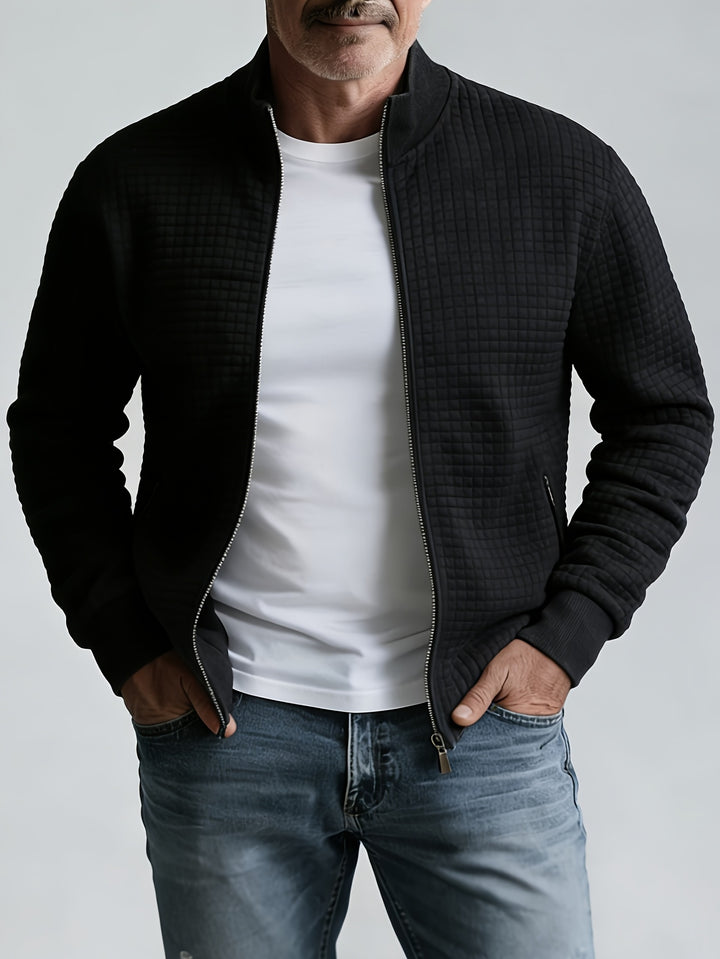 Grayson | Textured Stand-Collar Jacket