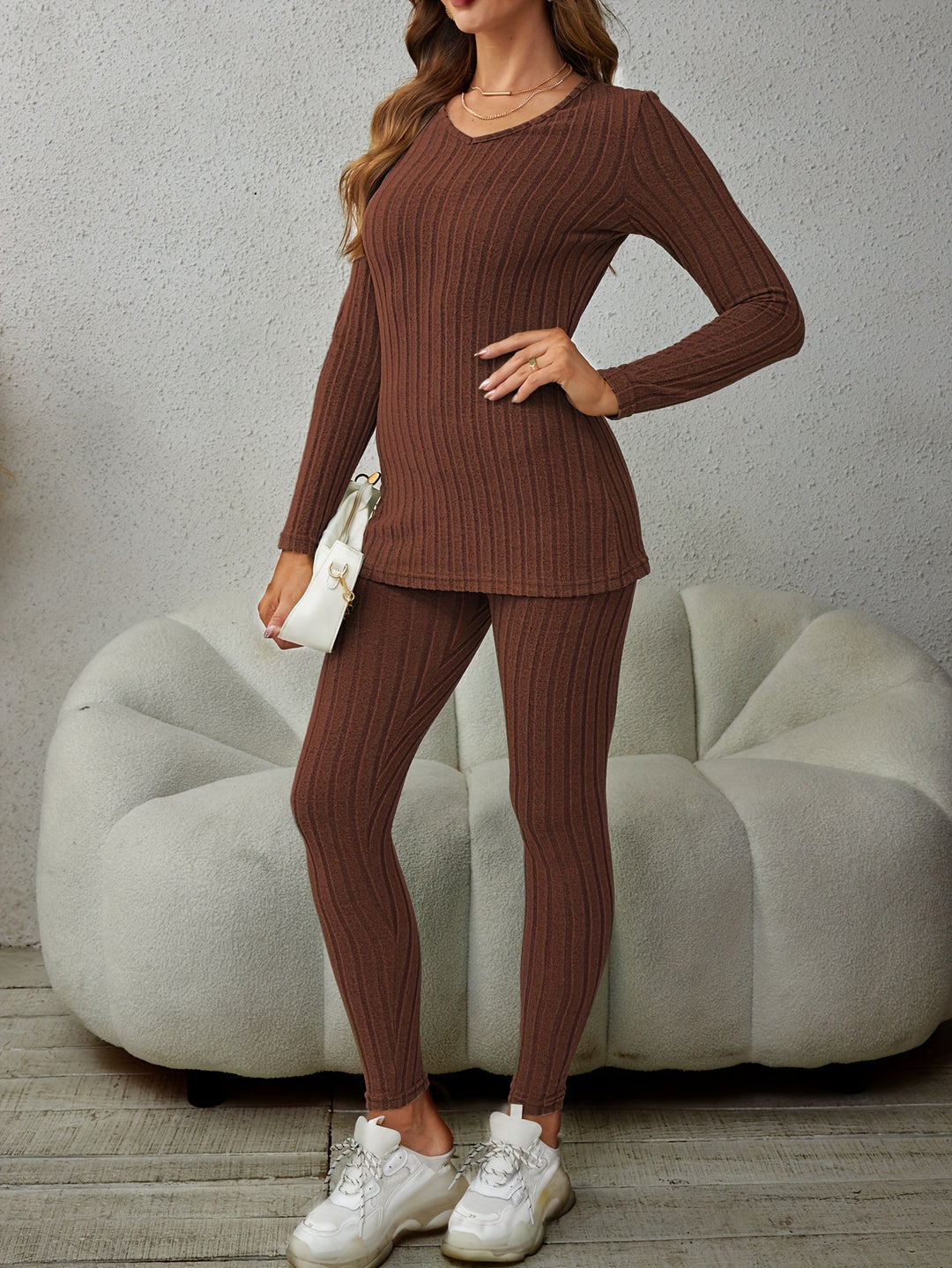 Miranda | Relaxed Ribbed Two-Piece Set
