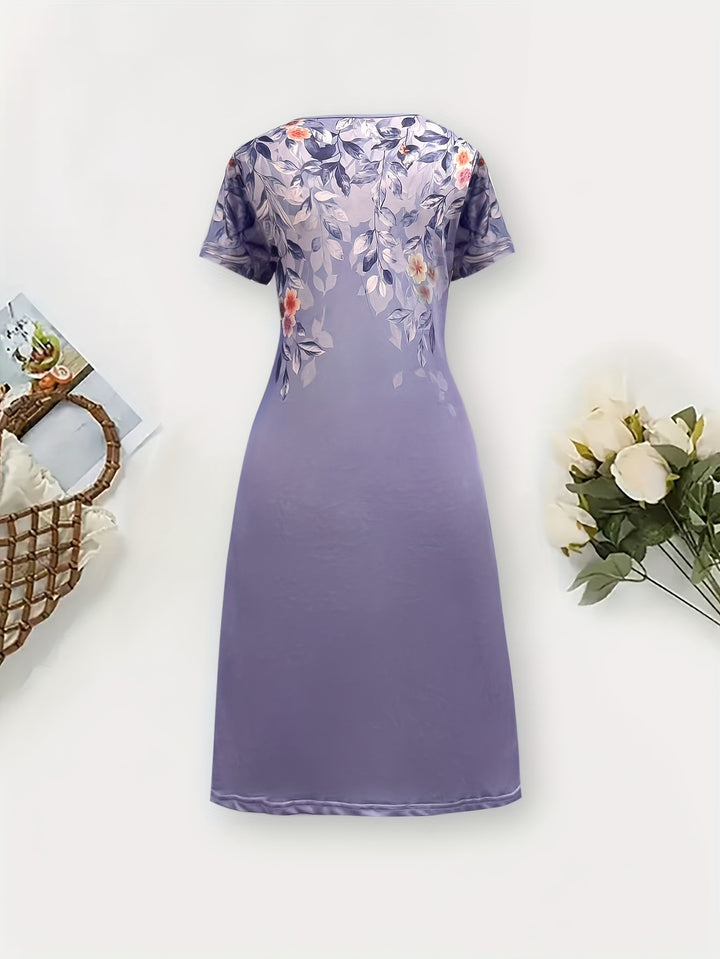 Della | Floral A-Line Midi Dress