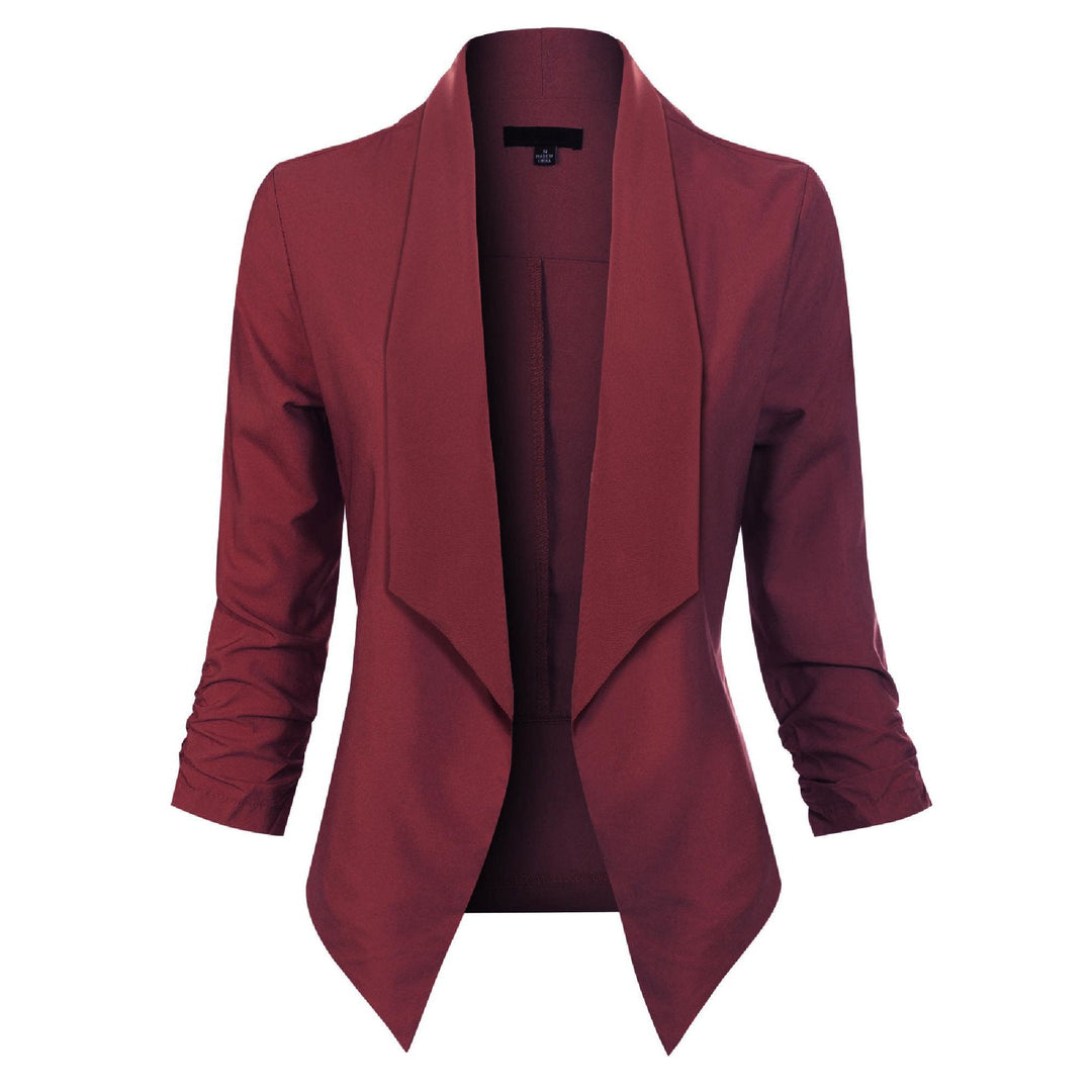 Beverly | Draped Open-Front Blazer