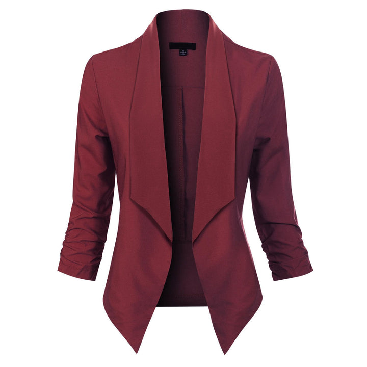Beverly | Draped Open-Front Blazer