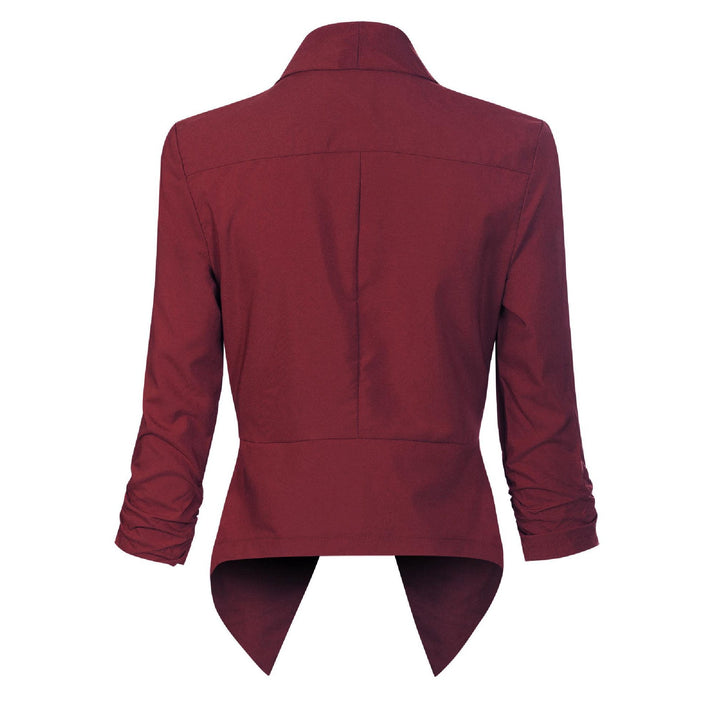 Beverly | Draped Open-Front Blazer