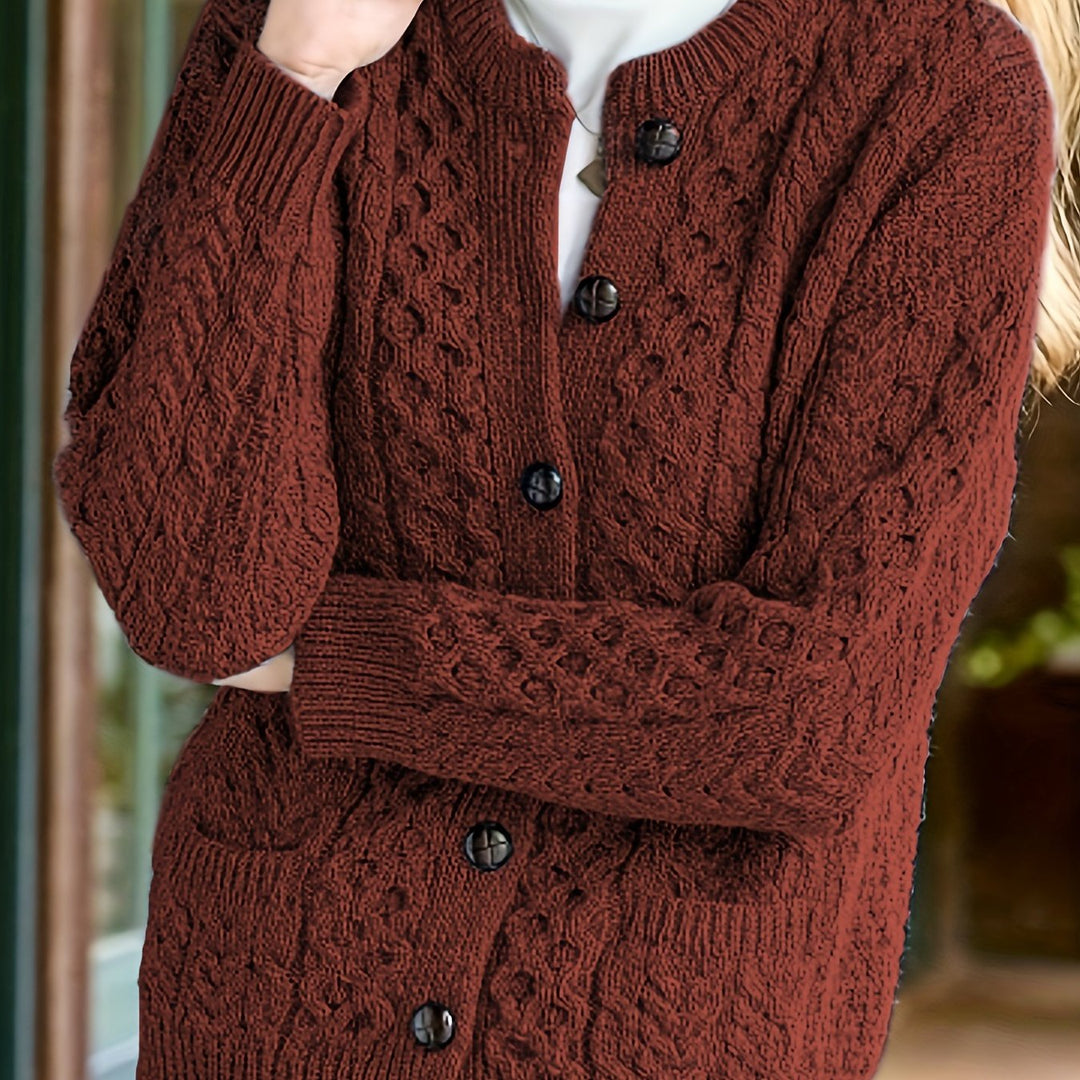 Winifred | Textured Button-Front Cardigan