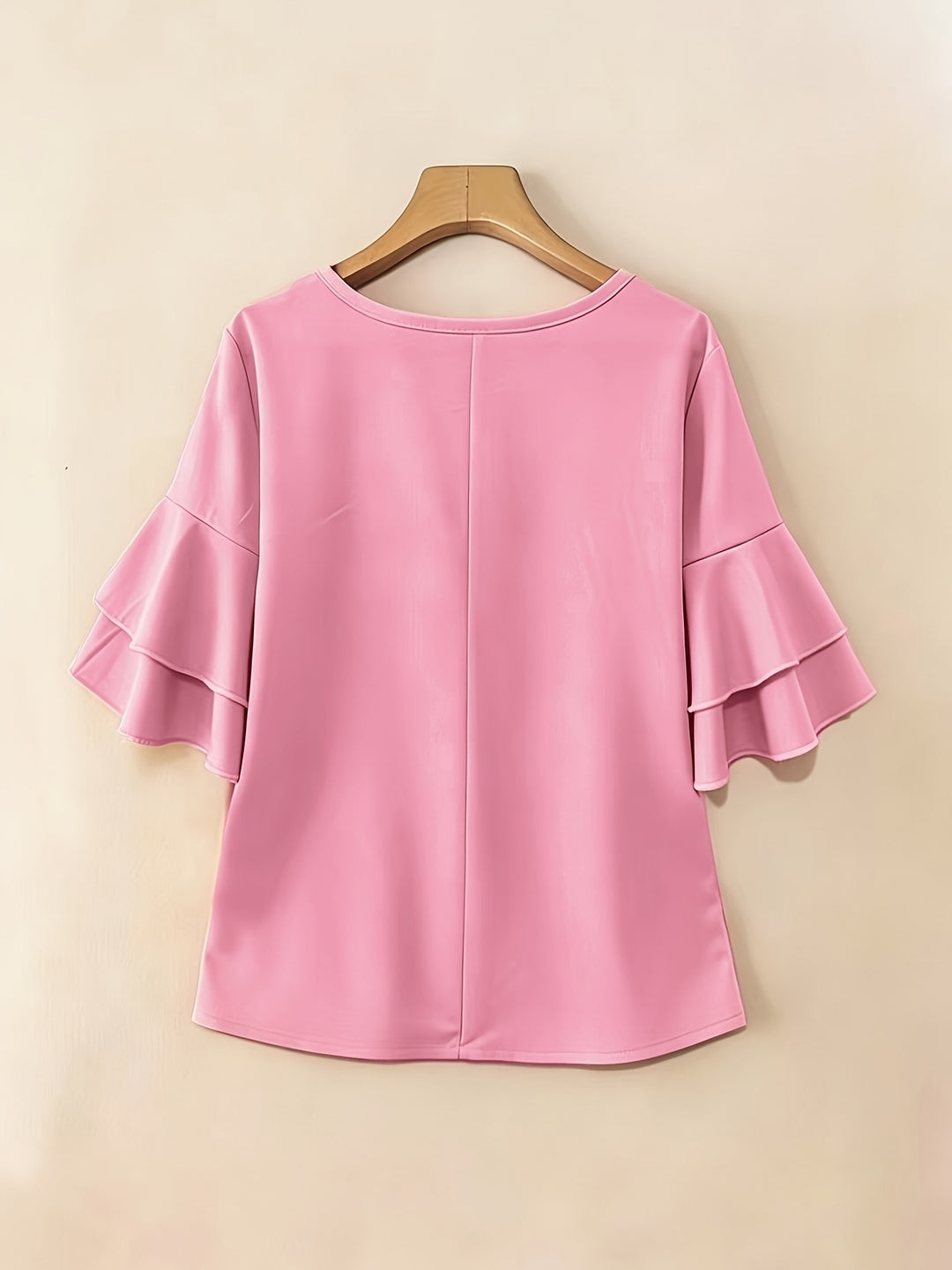 Isadora | Softly Draped Ruffle-Sleeve Blouse