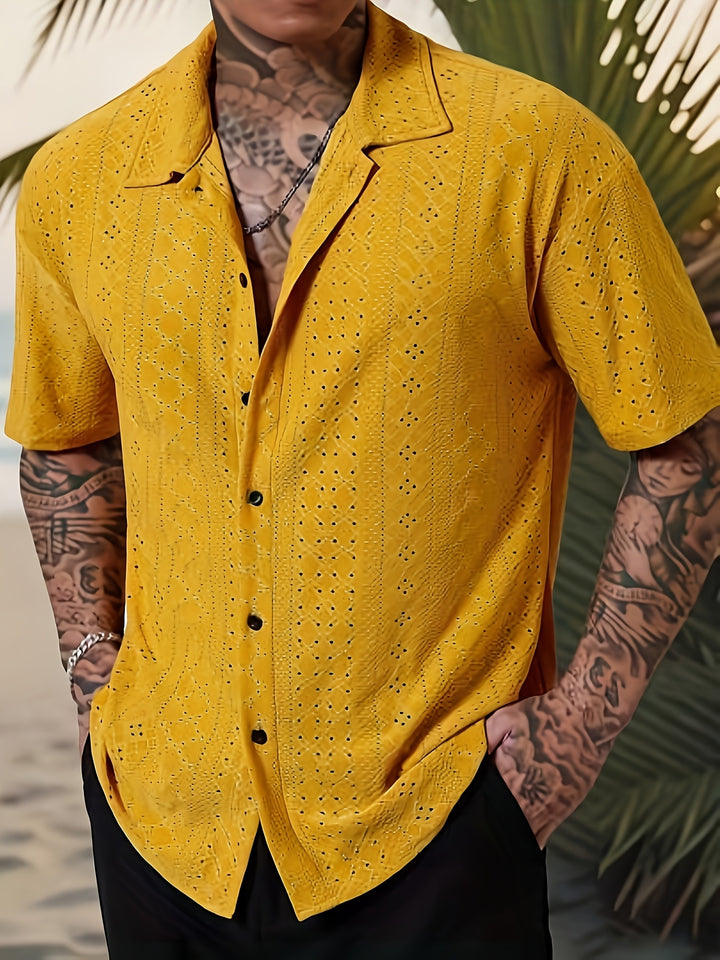 Rhett | Textured Short-Sleeve Casual Shirt
