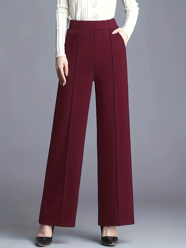 Marlene | High-Waisted Straight-Leg Trousers