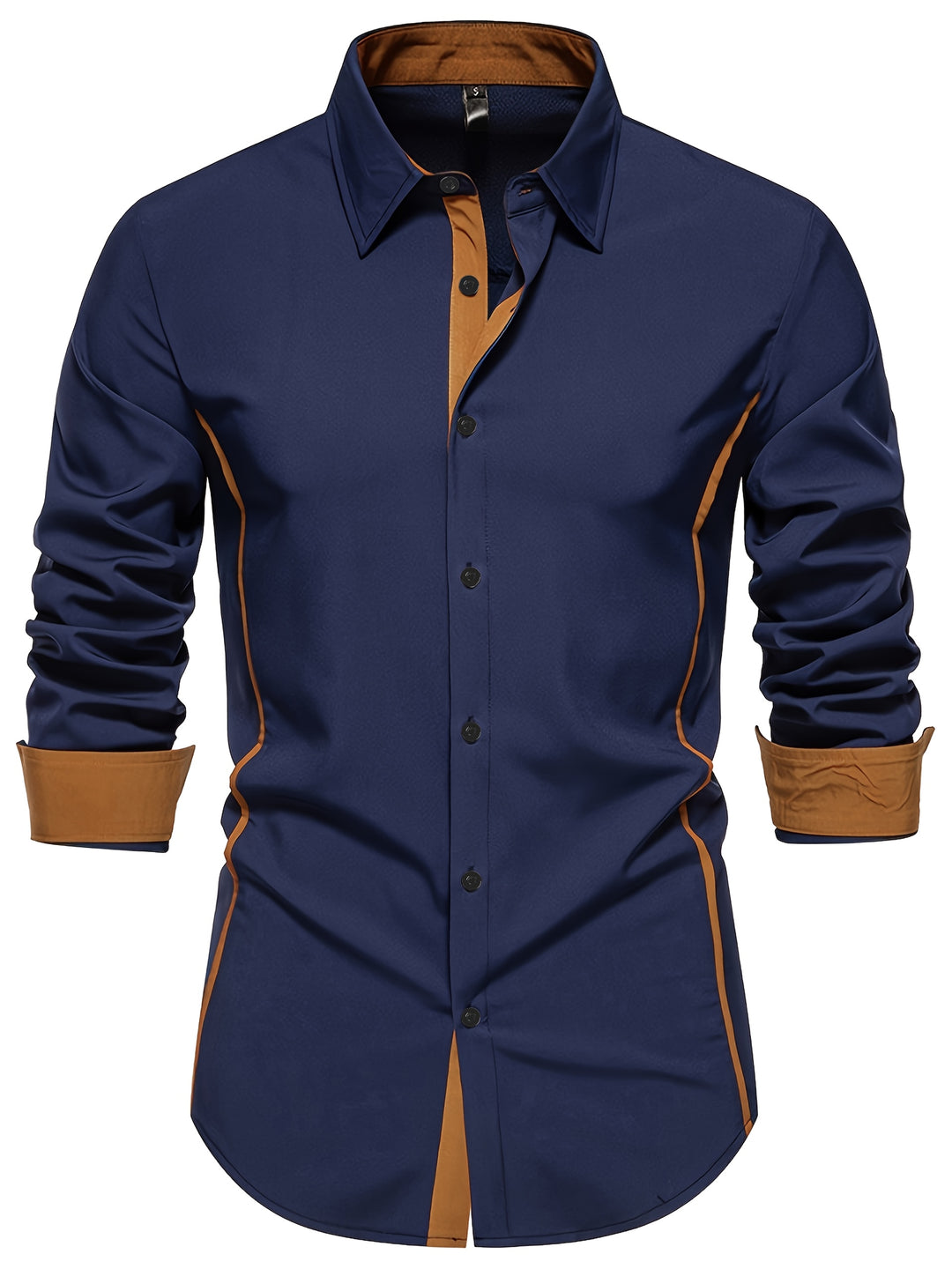 Damon | Contrast-Trim Slim Fit Shirt