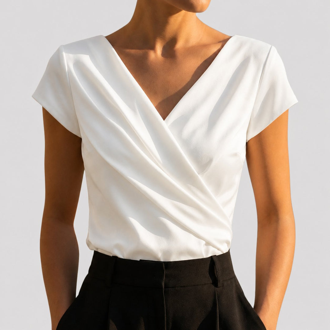 Giselle | Draped Wrap Blouse