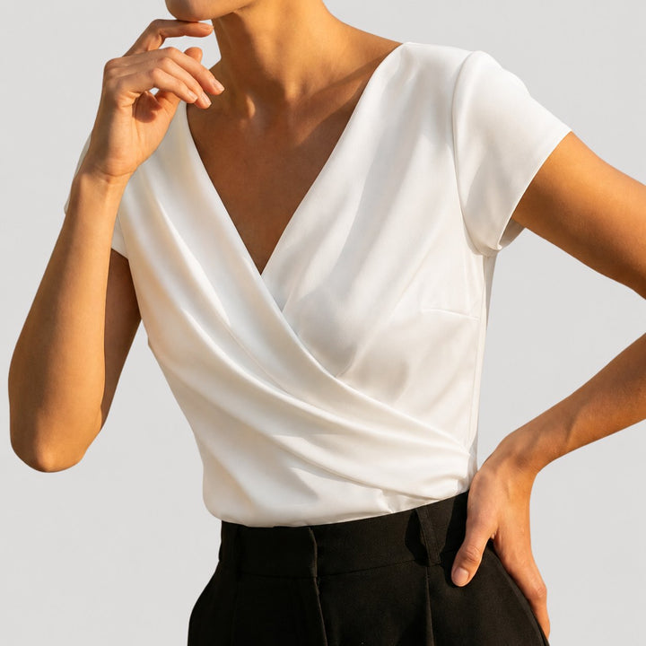 Giselle | Draped Wrap Blouse
