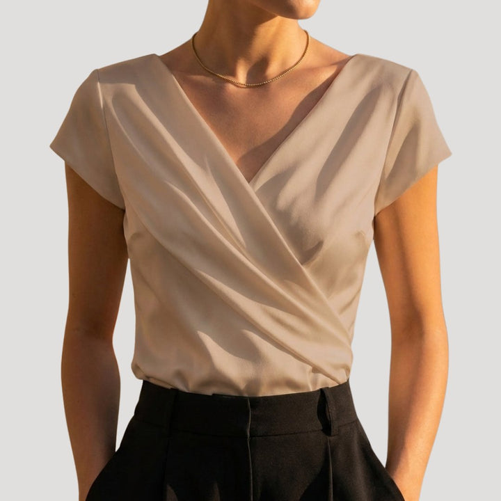 Giselle | Draped Wrap Blouse