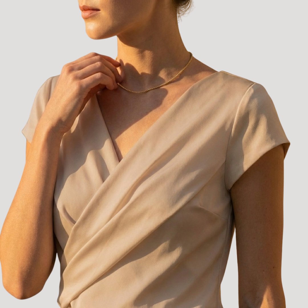 Giselle | Draped Wrap Blouse