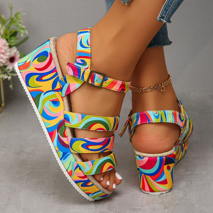 Vanessa | Stylish Platform Ankle Strap Sandals