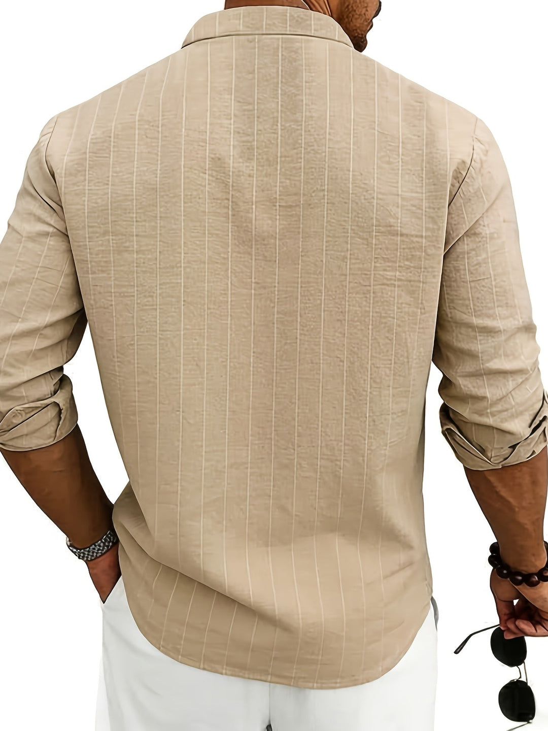 Wesley | Refined Striped Long-Sleeve Shirt