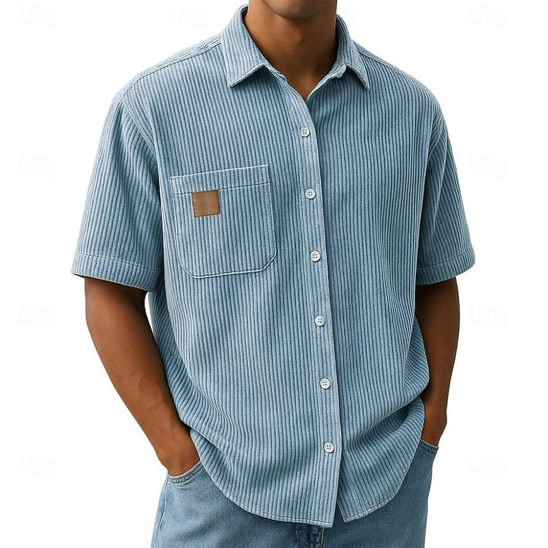 Wyatt | Relaxed Ribbed-Texture Shirt