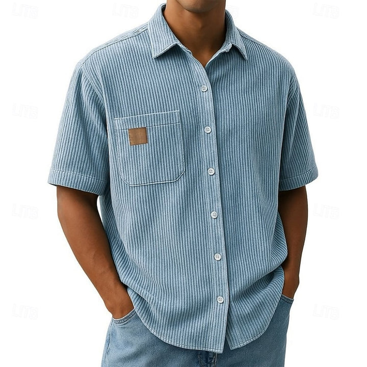 Wyatt | Relaxed Ribbed-Texture Shirt