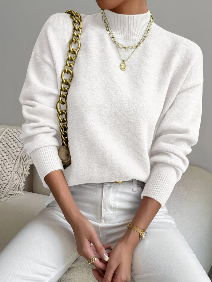 Simone | Relaxed Mock Neck Jumper