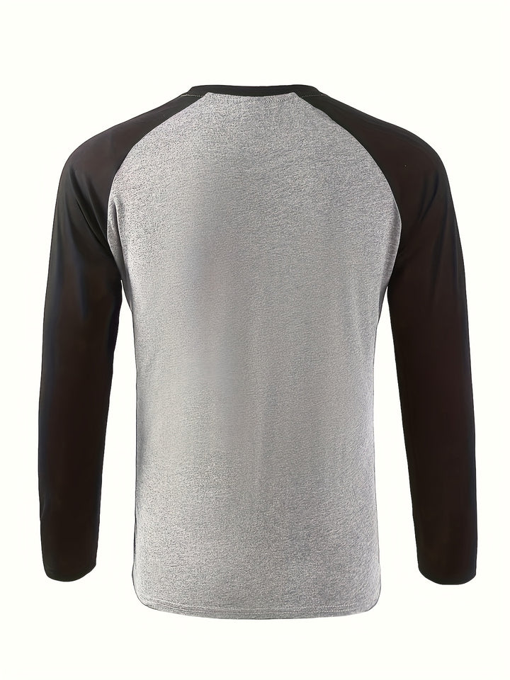Roman | Two-Tone Raglan Long-Sleeve Top