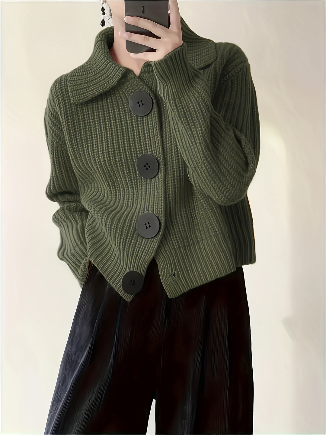Lorna | Relaxed Collared Cardigan
