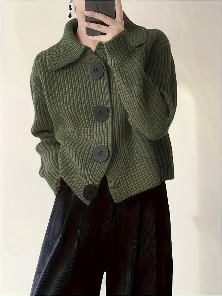 Lorna | Relaxed Collared Cardigan