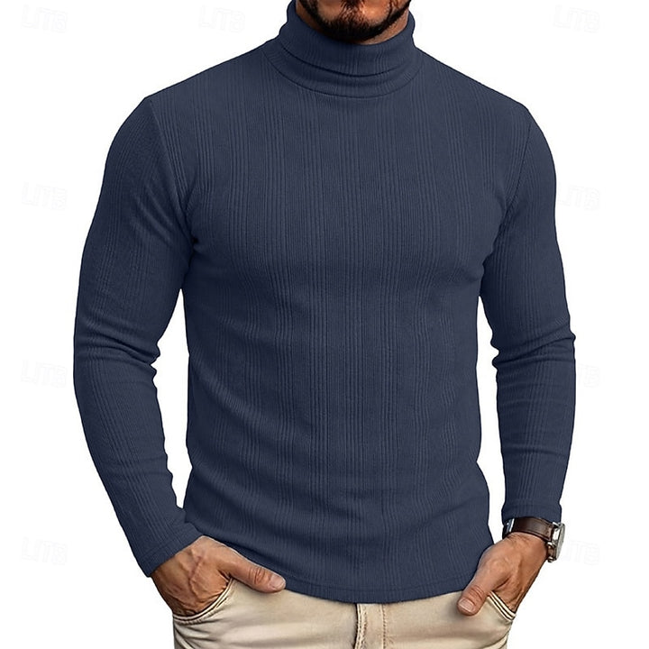 Conrad | Textured Turtleneck Top