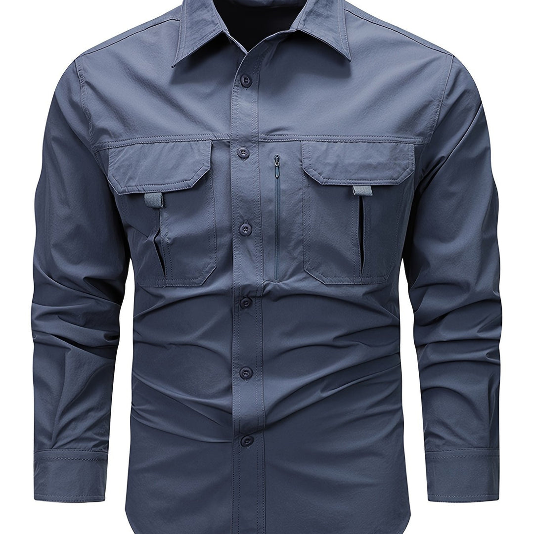 Hollis | Utility Long-Sleeve Cargo Shirt