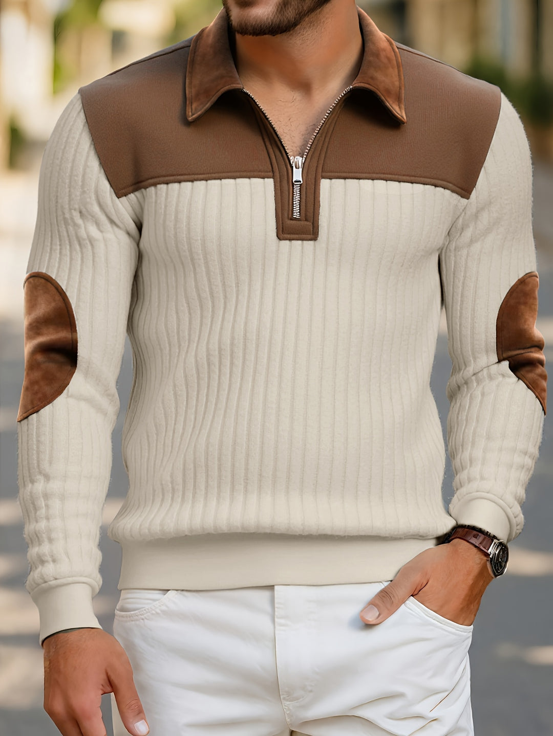 Barrett | Refined Zip-Neck Pullover