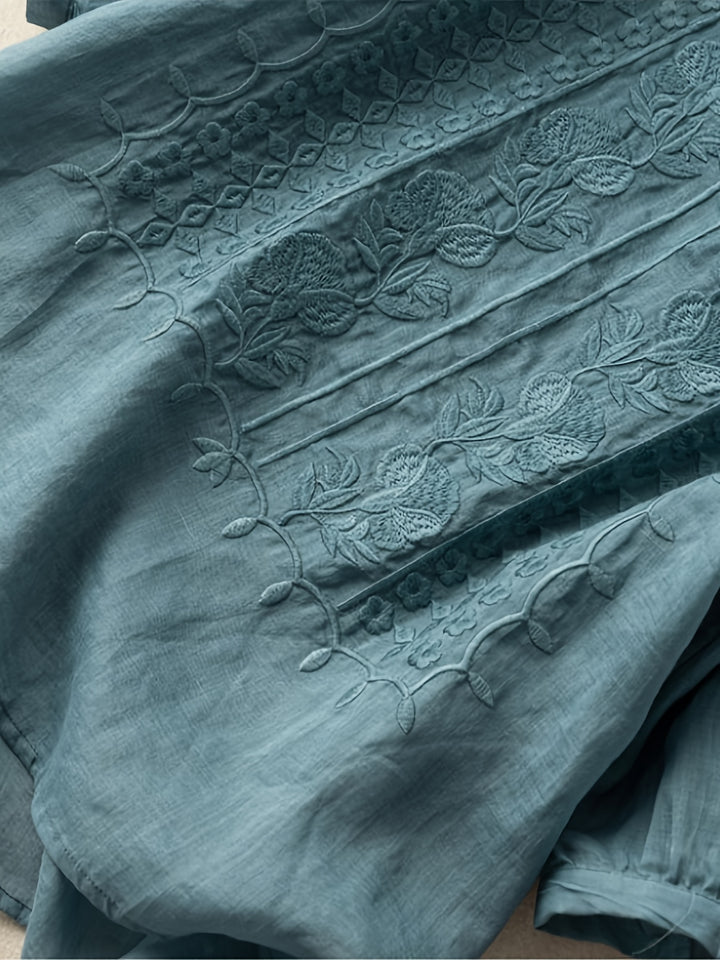Rosetta | Embroidered Relaxed Blouse