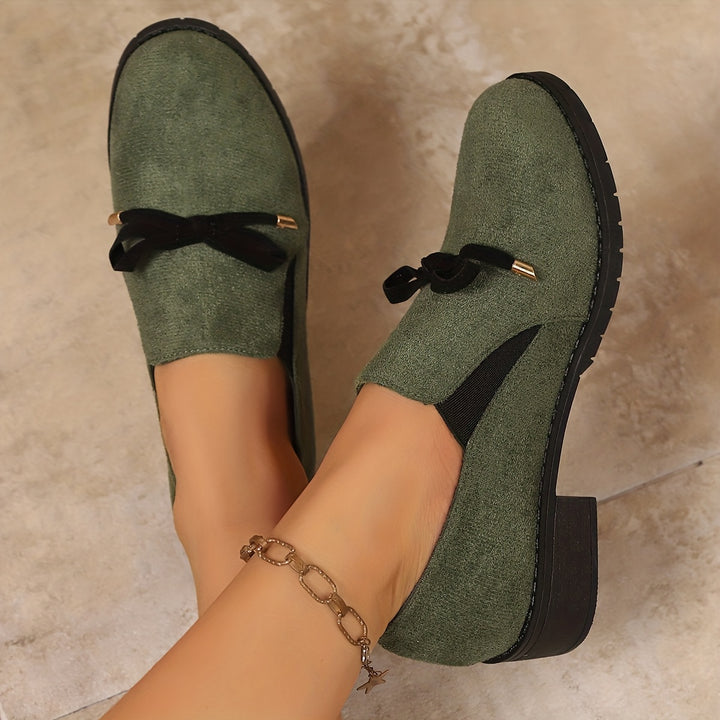 Susannah | Bow-Detail Slip-On Loafers