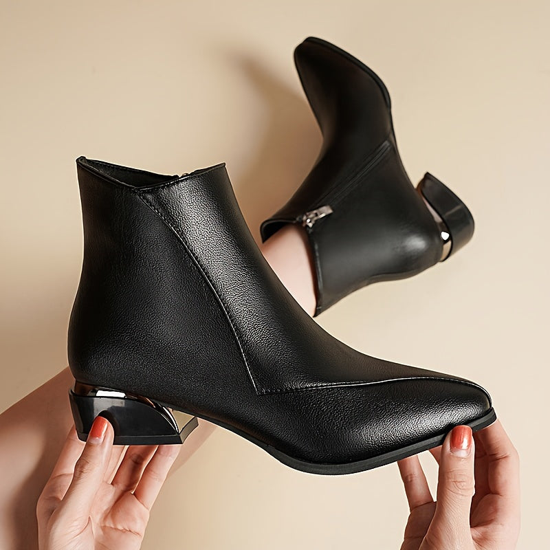 Helena | Refined Pointed-Toe Ankle Boots