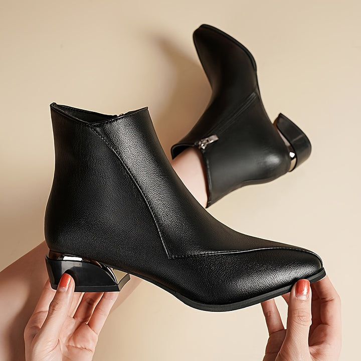 Helena | Refined Pointed-Toe Ankle Boots