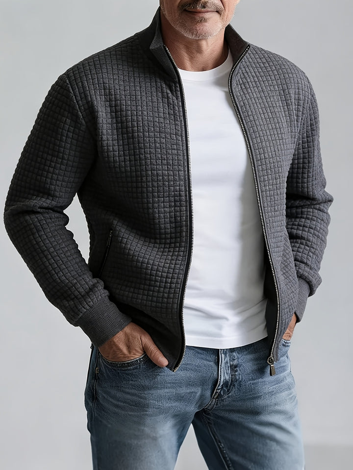 Grayson | Textured Stand-Collar Jacket