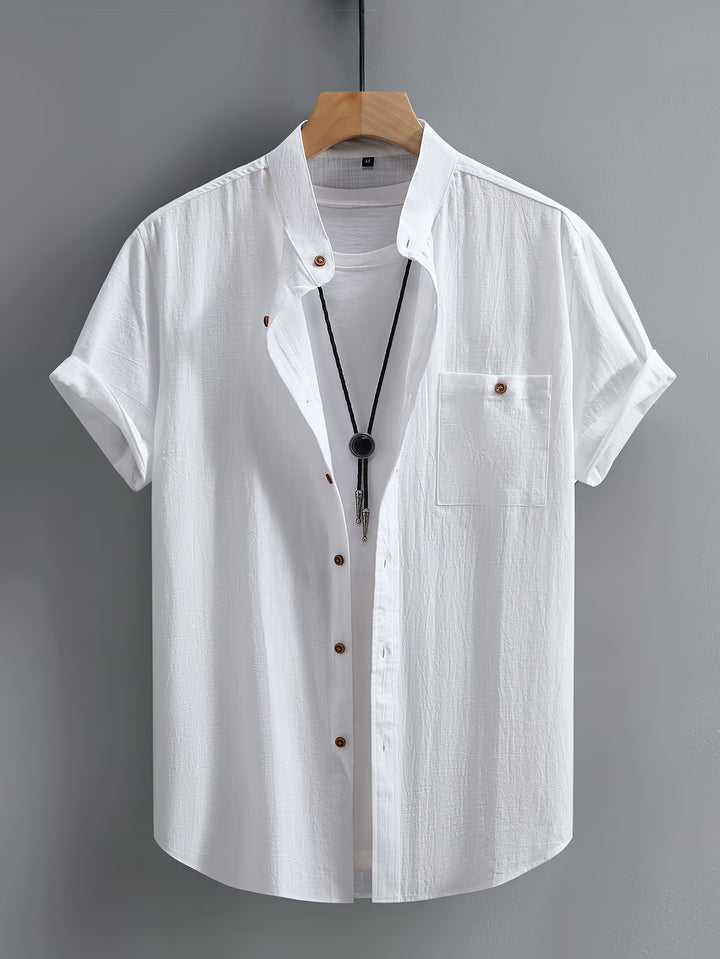 Alaric | Casual Button Short Sleeve Shirt