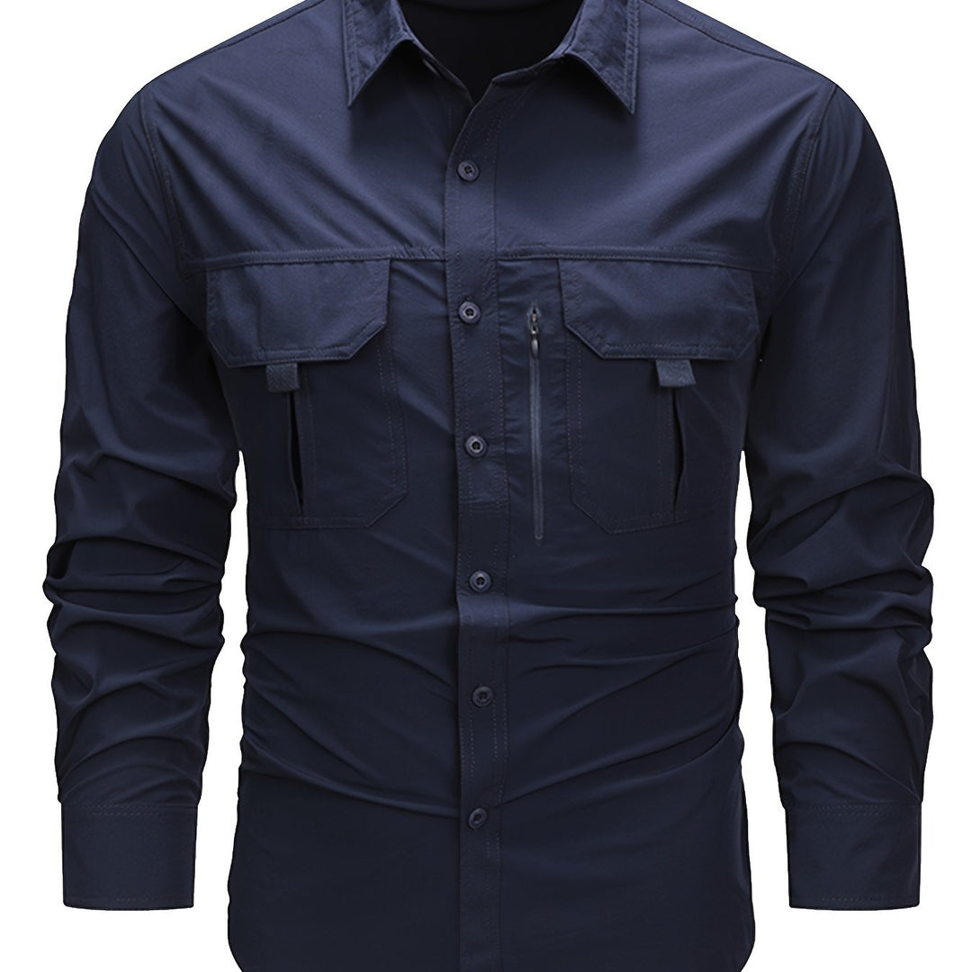 Hollis | Utility Long-Sleeve Cargo Shirt