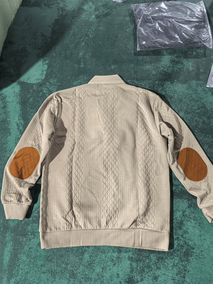 Gabriel | Textured Stand-Collar Jumper
